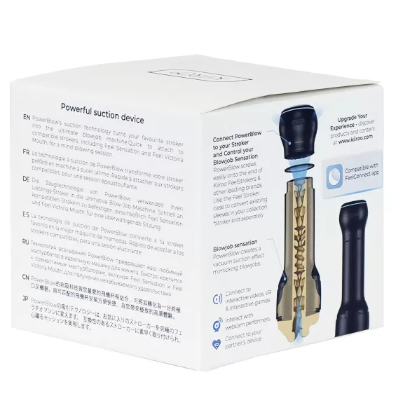 Kiiroo PowerBlow - masturbador automático con succión - negro