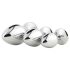 Gleaming Love - plug anal de metal - set 3 piezas - color plateado