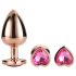 Amor Brillante - Set de plugs anales con corazones - rosegold (3 pzs)