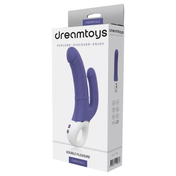 Dreamtoys Essentials - vibrador doble (lila)