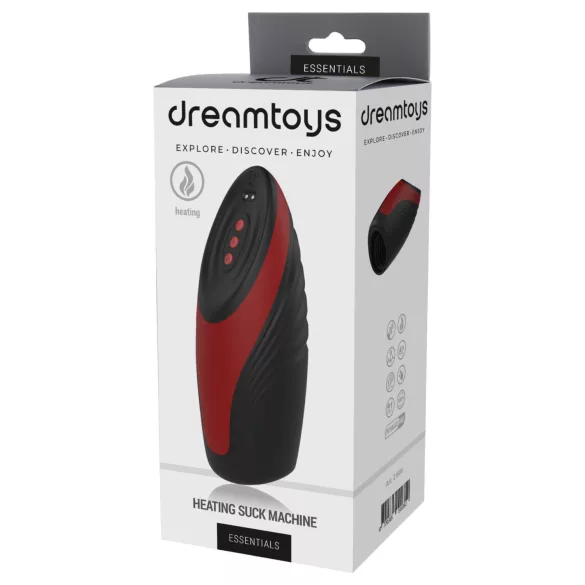 Dreamtoys Essentials - masturbador succionador y vibrador (negro)