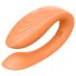 Glam - Vibrador dual recargable y control remoto (naranja)