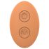 Glam - Vibrador dual recargable y control remoto (naranja)