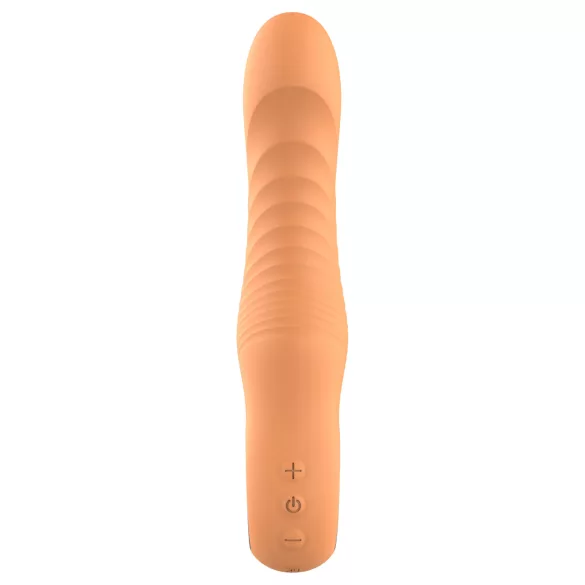 Glam - vibrador flexible acanalado (color melocotón)