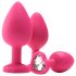 Kit de entrenamiento anal Flirts - set de plugs anales (3 uds) - rosa