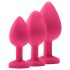 Kit de entrenamiento anal Flirts - set de plugs anales (3 uds) - rosa