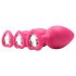 Kit de entrenamiento anal Flirts - set de plugs anales (3 uds) - rosa