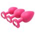 Kit de entrenamiento anal Flirts - set de plugs anales (3 uds) - rosa