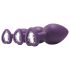 Kit de entrenamiento anal Flirts - set de plugs (3 uds) - morado