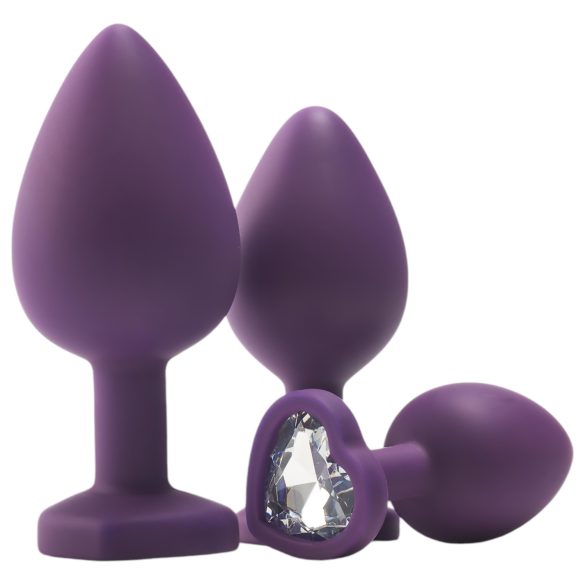Flirts - kit de entrenamiento anal - set de plugs anales (3 piezas) - lila