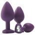 Kit de entrenamiento anal Flirts - set de plugs (3 uds) - morado