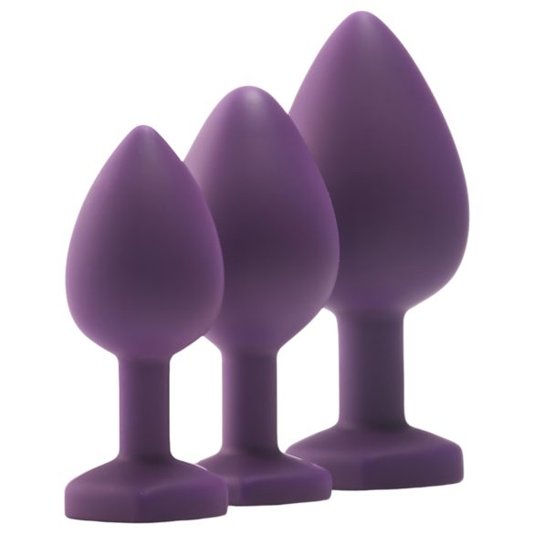Flirts - kit de entrenamiento anal - set de plugs anales (3 piezas) - lila