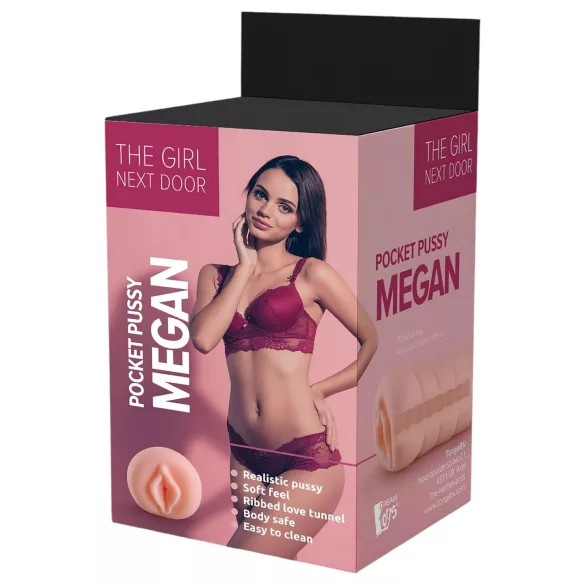 The Girl Next Door Megan - masturbador realista - vagina - color natural