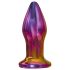 Glamour Glass - Vibrador anal cónico de vidrio con radio (colorido)