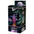 Glamour Glass - Vibrador anal cónico de vidrio con radio (colorido)
