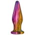 Glamour Glass - vibrador anal de vidrio con control remoto y diseño colorido