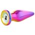 Glamour Glass - vibrador anal de vidrio con control remoto y diseño colorido