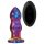 Glamour Glass - vibrador anal de cristal con control remoto - ondulado (colorido)