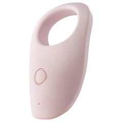   Vivre Bibi - anillo vibrador recargable para pene - silicona rosa