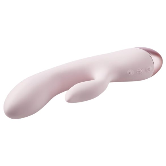 Vivre Coco - vibrador con estimulador de clítoris recargable - silicona rosa