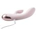 Vivre Coco - vibrador con estimulador de clítoris recargable - silicona rosa