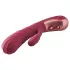 Dinky Jimmy K. Duo - Vibrador recargable con estimulador de clítoris - rojo