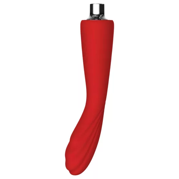 Red Revolution Georgia - Vibrador punto G y bomba vaginal - silicona roja