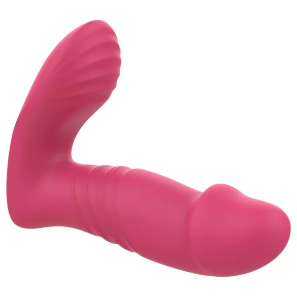 Dreamtoys - vibrador empujador portátil con mando a distancia (rosa)