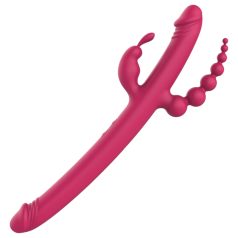 Dreamtoys - Vibrador recargable con 4 brazos - silicona rosa