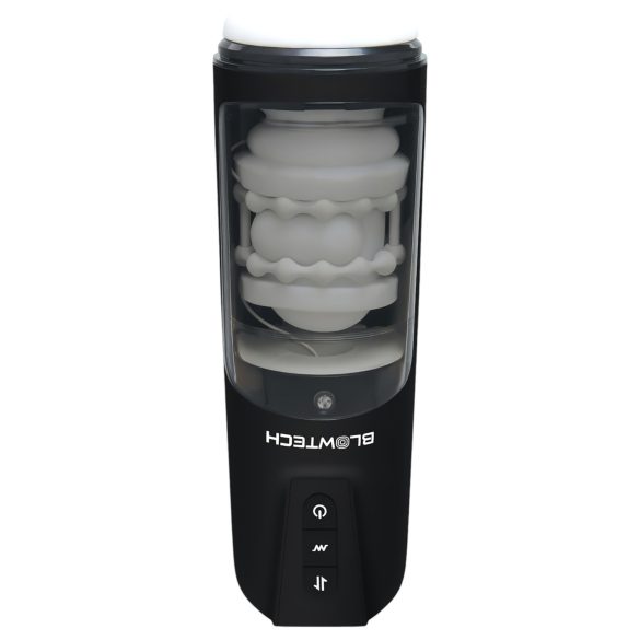 Dreamtoys Blowtech - masturbador vibrante con movimiento (negro)