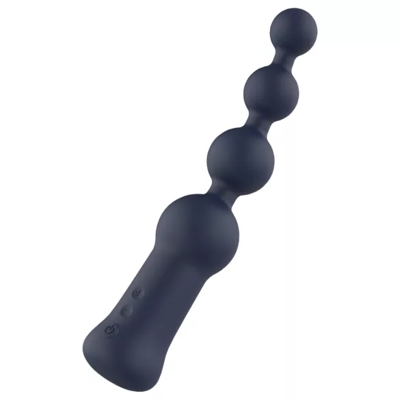 Startroopers Hubble - vibrador anal recargable con perlas - silicona azul