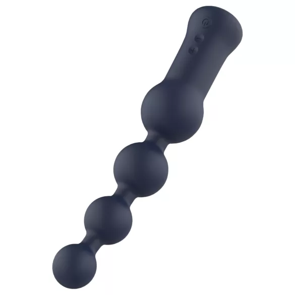 Startroopers Hubble - vibrador anal recargable con perlas - silicona azul