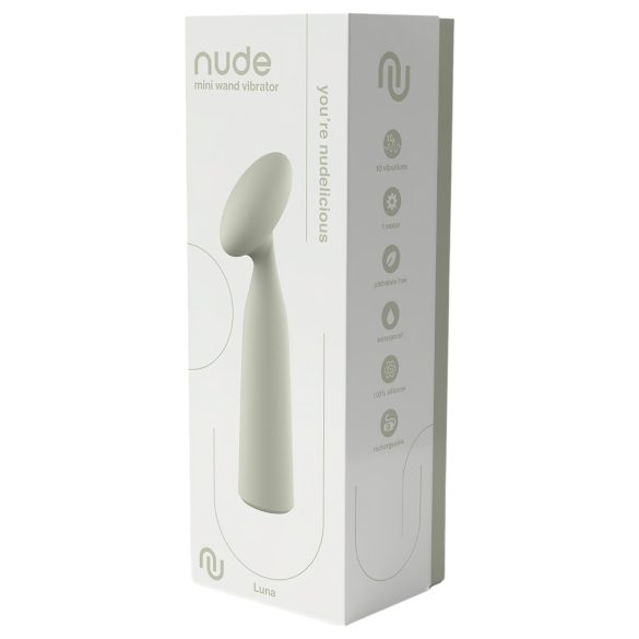 Nude Luna - mini masajeador varita recargable - gris