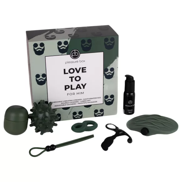 Pleasure Box Love to Play - set masturbador masculino - 6 piezas
