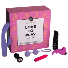   Pleasure Box Love to Play - set de vibradores 6 piezas - silicona rosa lila