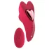 Dreamtoys Amour - juego de vibrador de bragas/ropa interior portátil (rojo)