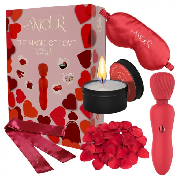 Dreamtoys Amour - set de vibrador tipo varita (rojo)