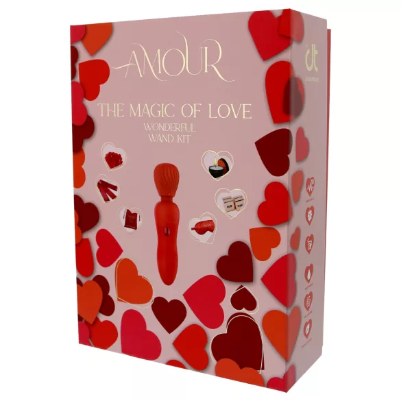 Dreamtoys Amour - set de vibrador tipo varita (rojo)