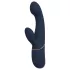 Goddess - vibrador para parejas con cabeceo (azul oscuro)