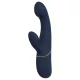 Goddess - vibrador para parejas con cabeceo (azul oscuro)