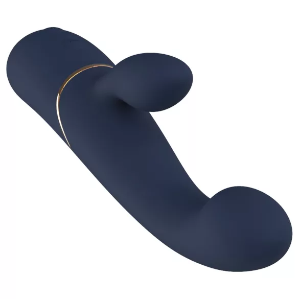 Goddess - vibrador para parejas con cabeceo (azul oscuro)