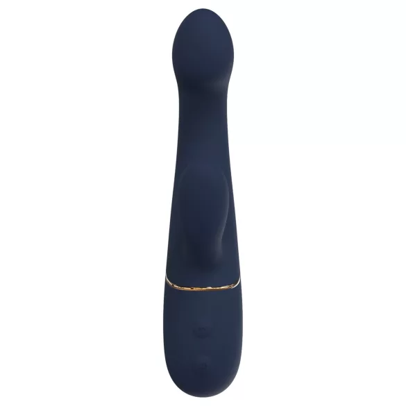 Goddess - vibrador para parejas con cabeceo (azul oscuro)