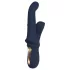 Diosa Iris - vibrador con brazo para el clítoris con perlas (azul)