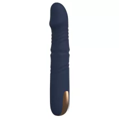   Goddess - vibrador con perlas rotatorias y movimiento de empuje (azul oscuro)
