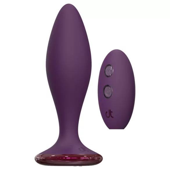 Glam - vibrador anal con control remoto (lila)