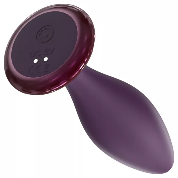 Glam - vibrador anal con control remoto (lila)