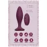 Glam - vibrador anal con control remoto (lila)