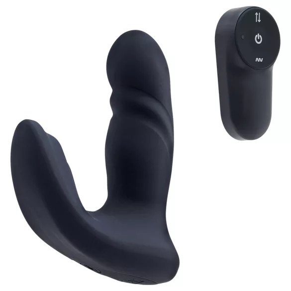 Dreamtoys Pulz - vibrador anal de empuje con mando a distancia (azul)