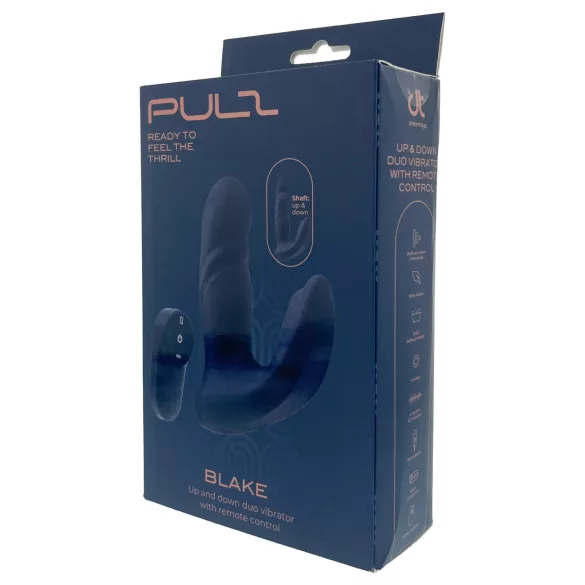 Dreamtoys Pulz - vibrador anal de empuje con mando a distancia (azul)