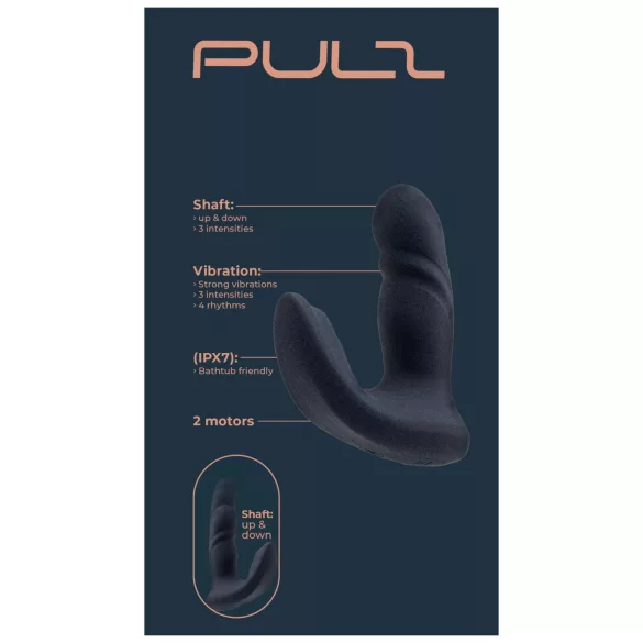 Dreamtoys Pulz - vibrador anal de empuje con mando a distancia (azul)